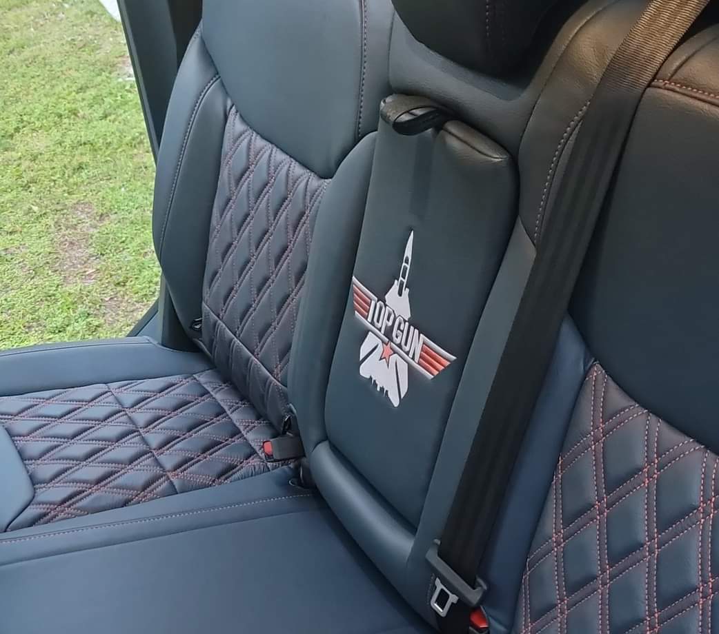 New Seats Installed Katzkin Leather In Top Gun Theme