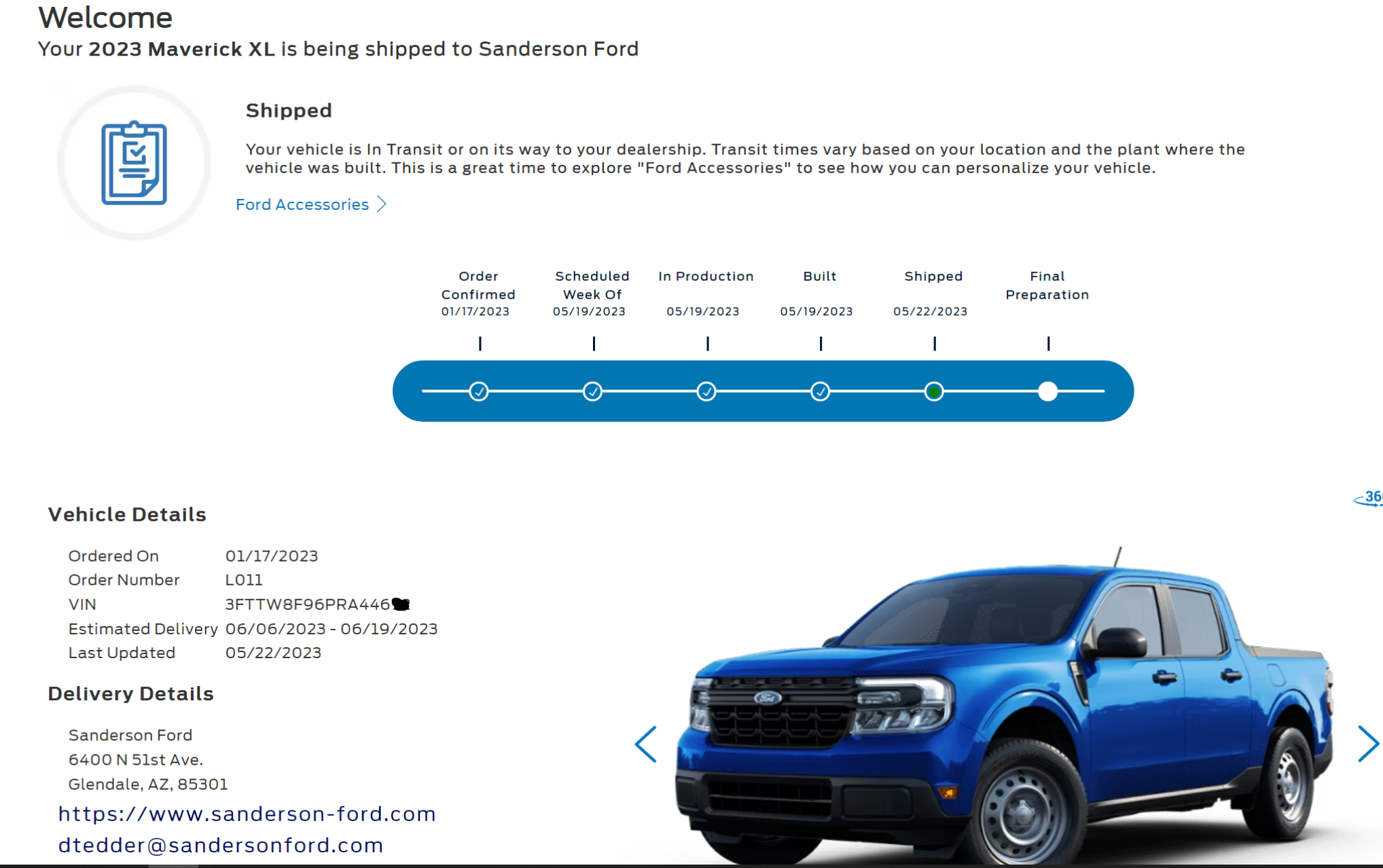 How long from built to shipped? : r/FordMaverickTruck