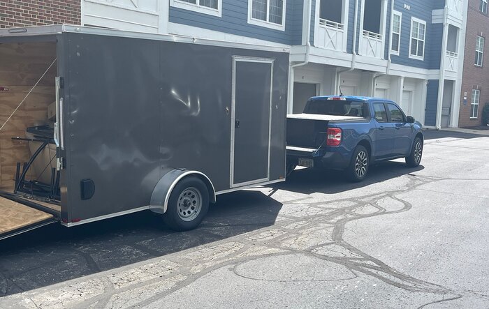 Very impressed with my 2024 Maverick EcoBoost AWD 4K towing a trailer