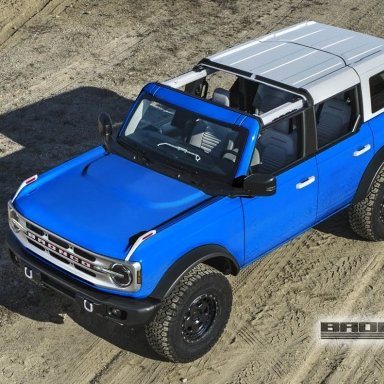 Ford Maverick Pickup Overlay Size Comparison to Bronco Sport