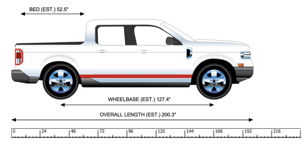 Ford Maverick Size Chart