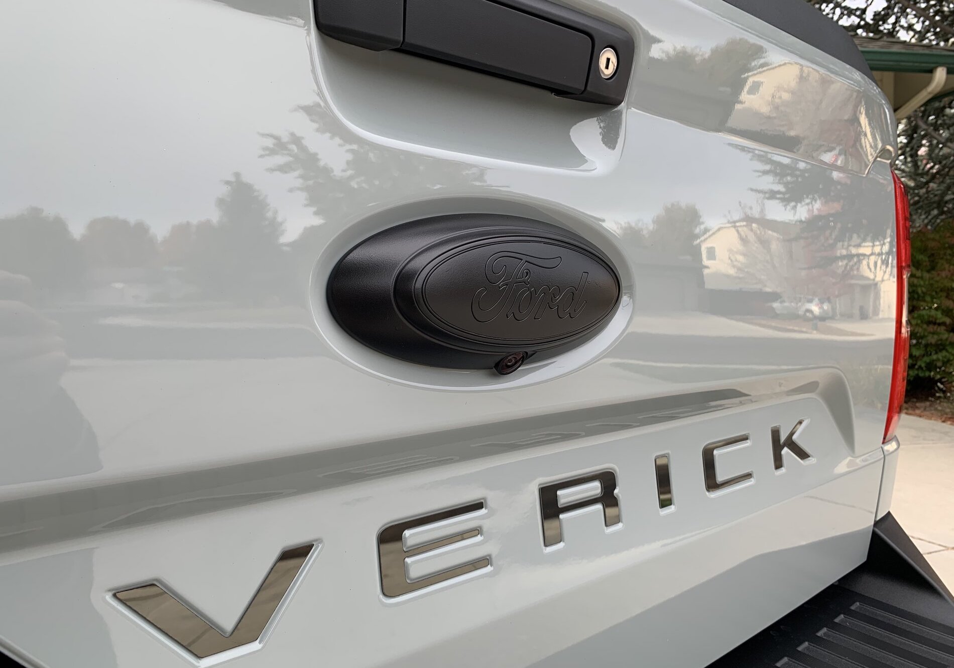 HyperDip = Bye chrome trim (blacked out emblems with plastidip like spray)   MaverickTruckClub - 2022+ Ford Maverick Pickup Forum, News, Owners,  Discussions