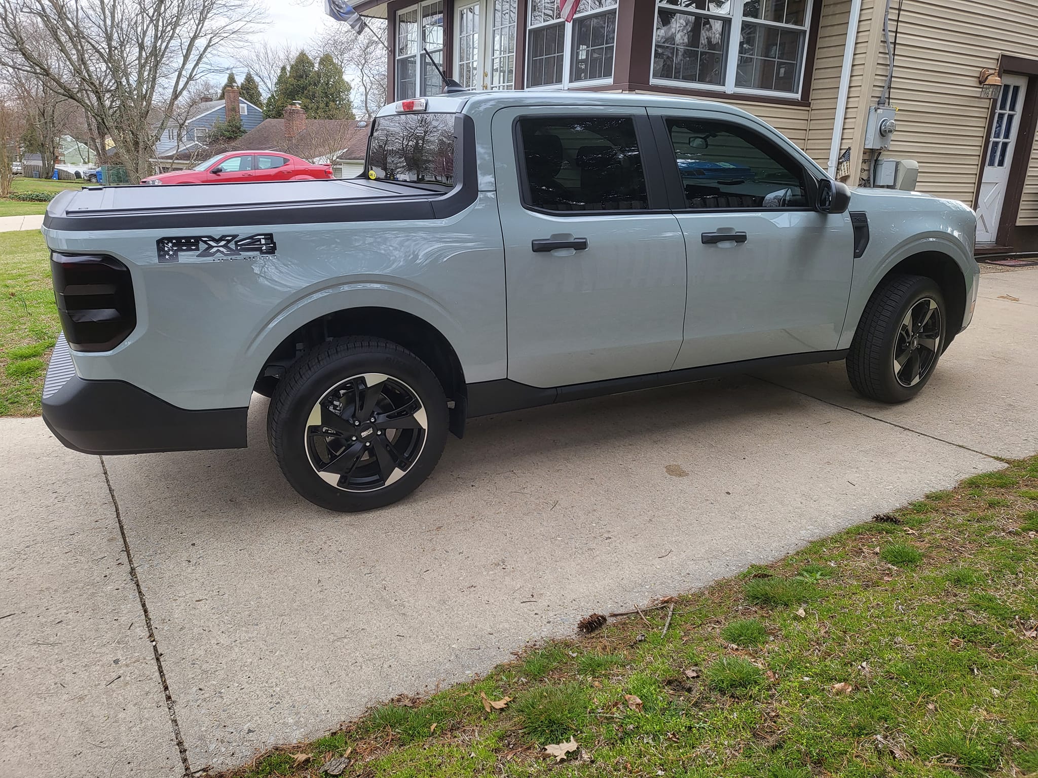 Modded Maverick With Hood Stripes, Aftermarket Wheels, Tail Light Tint ...