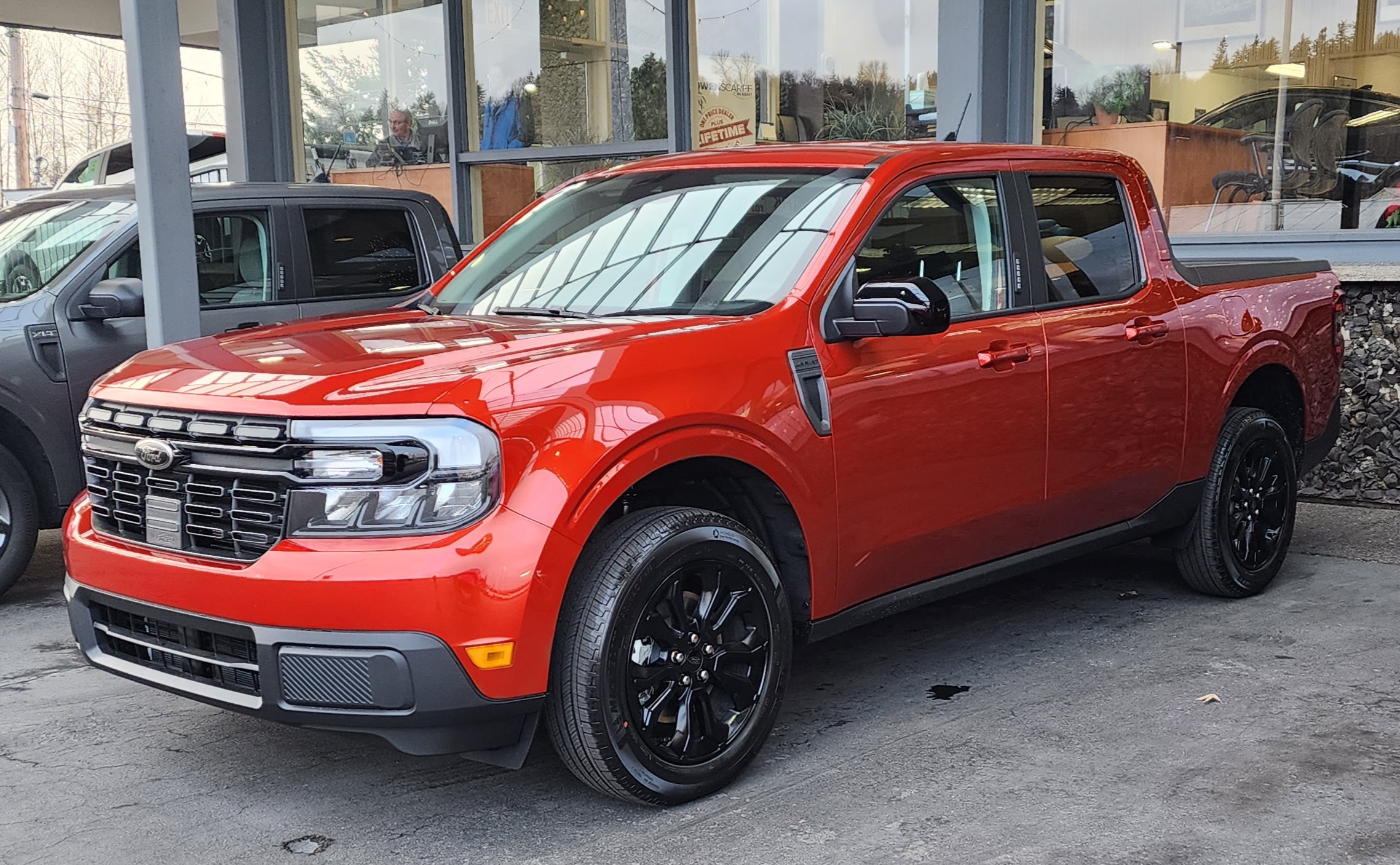 BAP (Black Appearance Package) on 2023 Maverick Lariat Hot Pepper Red ...