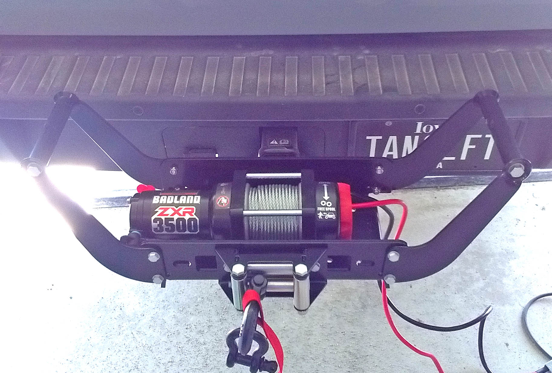 Installed a hitch mounted winch | MaverickTruckClub - 2022+ Ford ...