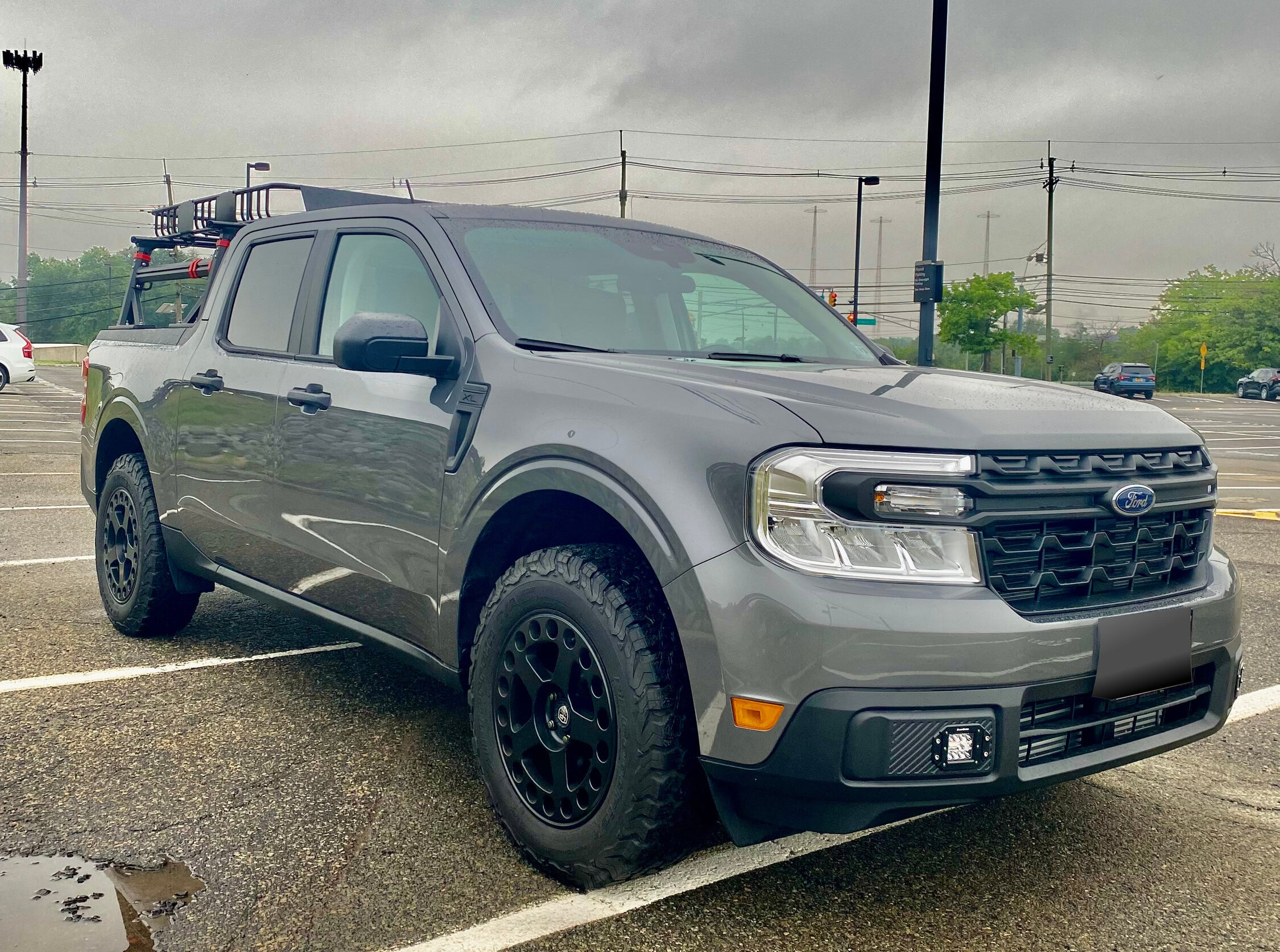 Carbonized Gray Maverick w/ bed rack, toolbox, and other mods ...