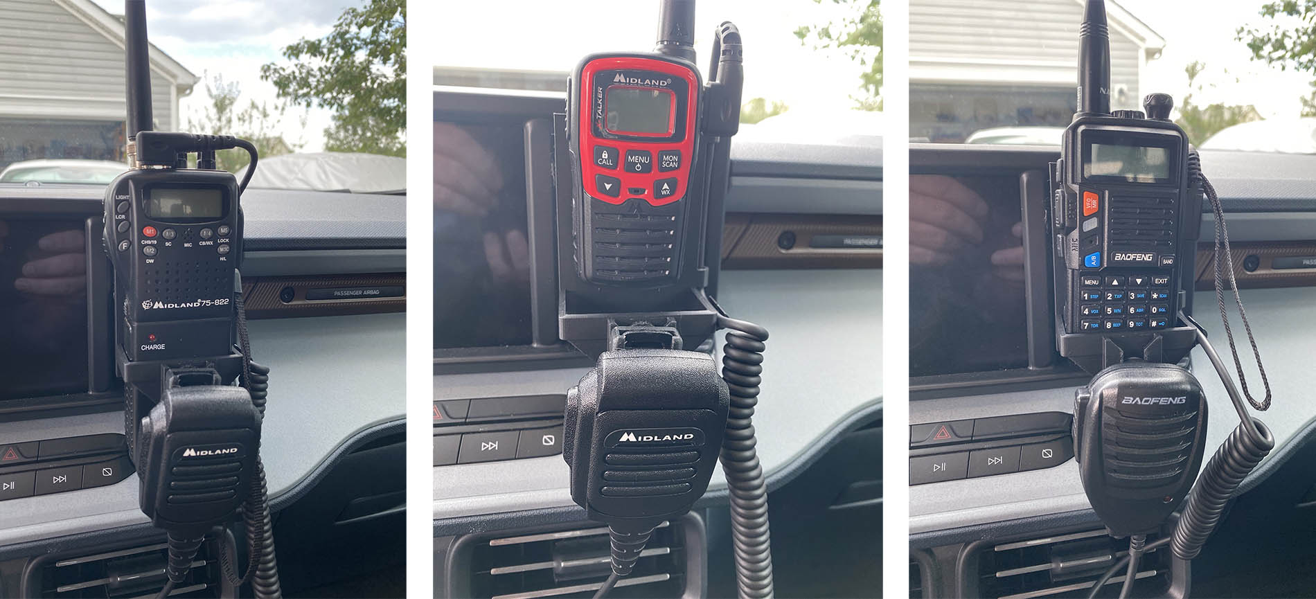 Handheld ham radio on sale car mount